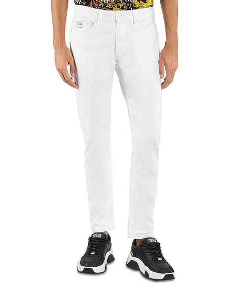 versace jeans couture white jeans|versace jeans outlet online.